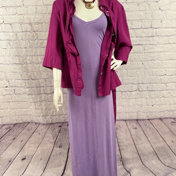NWT Lavender  Plus Size Maxi Dress With Pockets Size Various - Picture 8 of 15